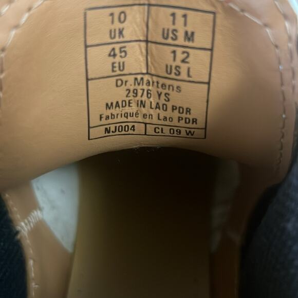 DR MARTENS 2976 SQUAD YELLOW STITCH‎ WHITE BOOTS L13 M12, M11 L12 - Picture 10 of 10